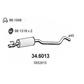 Compre Panela de escape central da ASSO 34.6013 a um preço baixo por 35,53 €