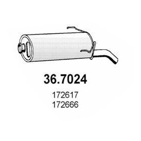 Compre Silenciador de escape de ASSO online para 205 F Furgoneta a precios moderados