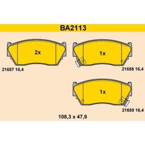 Comprar Juego de pastillas de freno de Barum BA2113 a bajo precio de 48,36 €