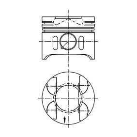 Compre Pistón de KOLBENSCHMIDT online para Clase E Caja / Chasis (VF210) a precios moderados
