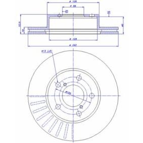 Bremsscheibe für SUBARU von CAR