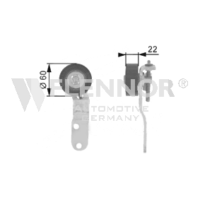 Achetez des Galet enrouleur de courroie d'accessoire FLENNOR FS23993 à prix pour 50,47 €