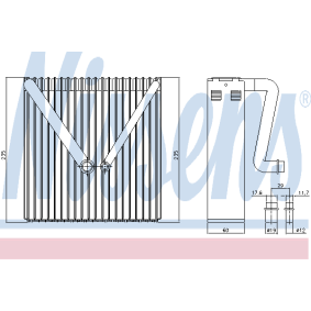 Achetez des Évaporateur de climatisation NISSENS 92217 à prix pour 465,10 €