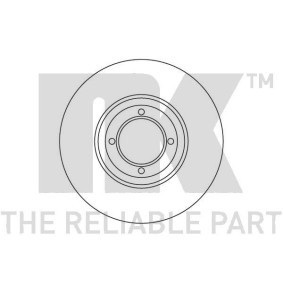 Achetez des Disque de frein NK 203713 à prix pour 87,42 €
