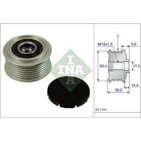 Compre Roda livre do alternador da INA 535 0245 10 a um preço baixo por 51,35 €