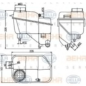 Ausgleichsbehälter 8MA 376 789-701 von HELLA günstig für 45,61 € online kaufen