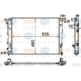 Kühler, Motorkühlung 8MK 376 790-441 von HELLA günstig für 175,50 € online kaufen