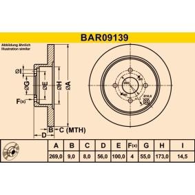 Comprar Disco de freno de Barum BAR09139 a bajo precio de 29,77 €
