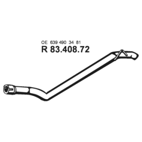 Compre Tubo de escape da EBERSPÄCHER 83.408.72 a um preço baixo por 132,22 €