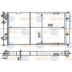 Kühler, Motorkühlung 8MK 376 714-734 von HELLA günstig für 91,31 € online kaufen