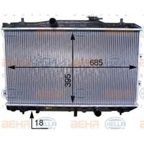 Kühler, Motorkühlung 8MK 376 768-711 von HELLA günstig für 169,48 € online kaufen