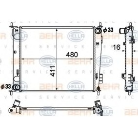 Kühler, Motorkühlung 8MK 376 790-421 von HELLA günstig für 111,97 € online kaufen