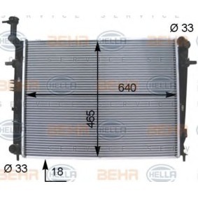 Kühler, Motorkühlung 8MK 376 790-111 von HELLA günstig für 208,76 € online kaufen