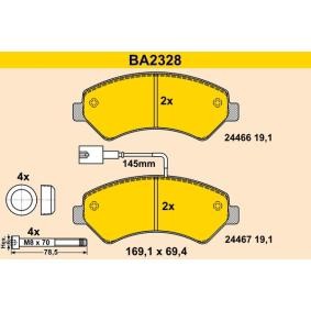 Comprar Juego de pastillas de freno de Barum BA2328 a bajo precio de 128,15 €