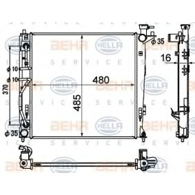 Kühler, Motorkühlung 8MK 376 790-451 von HELLA günstig für 199,84 € online kaufen