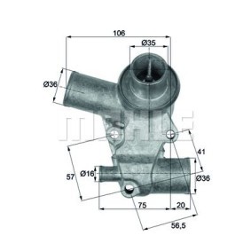 Kühlwasserthermostat für MERCEDES-BENZ von BEHR THERMOT-TRONIK