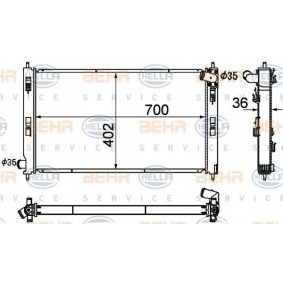 Kühler, Motorkühlung 8MK 376 790-351 von HELLA günstig für 235,08 € online kaufen