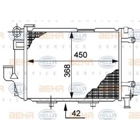 Kühler, Motorkühlung 8MK 376 711-364 von HELLA günstig für 183,26 € online kaufen