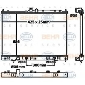 Kühler, Motorkühlung 8MK 376 790-341 von HELLA günstig für 195,55 € online kaufen