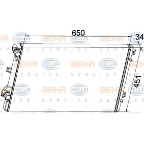 Kühler, Motorkühlung 8MK 376 774-034 von HELLA günstig für 156,74 € online kaufen