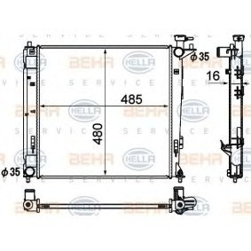 Kühler, Motorkühlung 8MK 376 790-461 von HELLA günstig für 155,72 € online kaufen