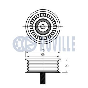 Spannrolle, Zahnriemen 55978 von RUVILLE günstig für 39,82 € online kaufen