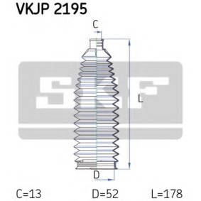 Acquista Kit soffietto, Sterzo da SKF VKJP 2195 a buon mercato per soli 14,87 €