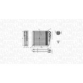 Compre Radiador, arrefecimento do motor da MAGNETI MARELLI 350213140900 a um preço baixo por 228,08 €