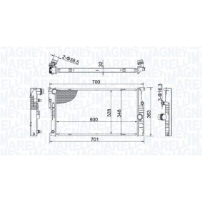 Comprar Condensador, aire acondicionado de MAGNETI MARELLI 350203688000 a bajo precio de 265,81 €