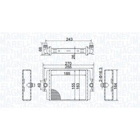 Comprar Condensador, aire acondicionado de MAGNETI MARELLI 350203689000 a bajo precio de 264,87 €