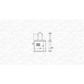 Compre Radiador, arrefecimento do motor da MAGNETI MARELLI 350213140800 a um preço baixo por 222,98 €