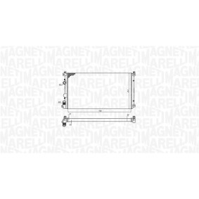 Achetez des Condenseur, climatisation MAGNETI MARELLI 350203665000 à prix pour 173,87 €