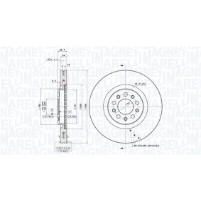 Bremsscheibe 360406011701 von MAGNETI MARELLI günstig für 151,92 € online kaufen