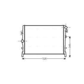 Compre Radiador, arrefecimento do motor da AVA COOLING SYSTEMS CR2105 a um preço baixo por 68,43 €