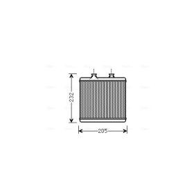 Wärmetauscher, Innenraumheizung MS6472 von AVA COOLING SYSTEMS günstig für 124,80 € online kaufen