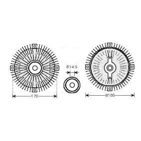 Kupplung, Kühlerlüfter MSC466 von AVA COOLING SYSTEMS günstig für 146,12 € online kaufen