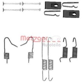 Achetez des Kit d'accessoires, mâchoires de frein de stationnement METZGER 105-0898 à prix pour 10,76 €
