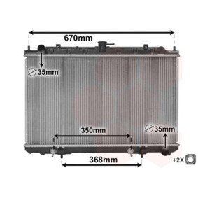 Compre Radiador de VAN WEZEL online para MAXIMA QX (A33) a preços moderados
