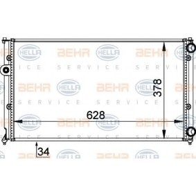 Kühler, Motorkühlung 8MK 376 714-454 von HELLA günstig für 42,96 € online kaufen