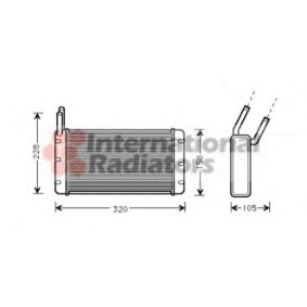 Wärmetauscher, Innenraumheizung 02006108 von VAN WEZEL günstig für 234,69 € online kaufen