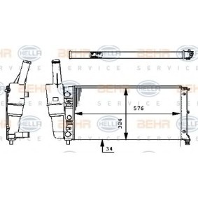 Kühler, Motorkühlung 8MK 376 713-544 von HELLA günstig für 57,53 € online kaufen