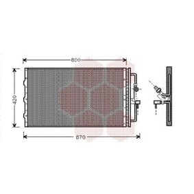 Compre Condensador, ar condicionado da VAN WEZEL 37005267 a um preço baixo por 190,13 €