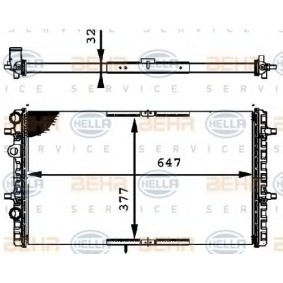 Kühler, Motorkühlung 8MK 376 716-324 von HELLA günstig für 56,26 € online kaufen