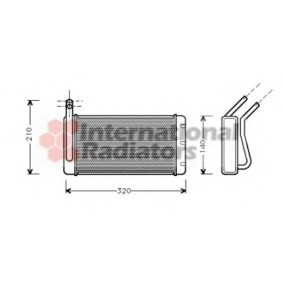 Wärmetauscher, Innenraumheizung 02006054 von VAN WEZEL günstig für 256,24 € online kaufen