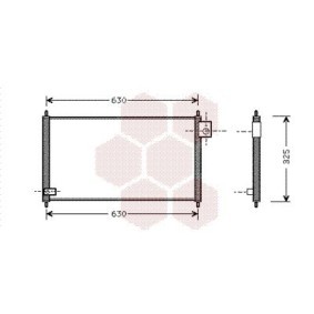 Achetez des Condenseur, climatisation VAN WEZEL 25005111 à prix pour 160,28 €