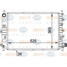 Kühler, Motorkühlung für FORD von HELLA