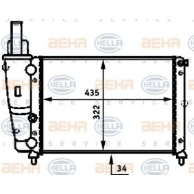 Kühler, Motorkühlung 8MK 376 713-514 von HELLA günstig für 58,43 € online kaufen