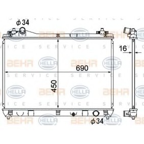 Kühler, Motorkühlung 8MK 376 790-261 von HELLA günstig für 210,26 € online kaufen
