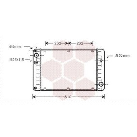 Compre Radiador, arrefecimento do motor da VAN WEZEL 74002004 a um preço baixo por 391,26 €