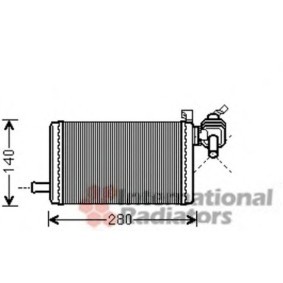 Achetez des Radiateur de chauffage VAN WEZEL 30006483 à prix pour 122,61 €